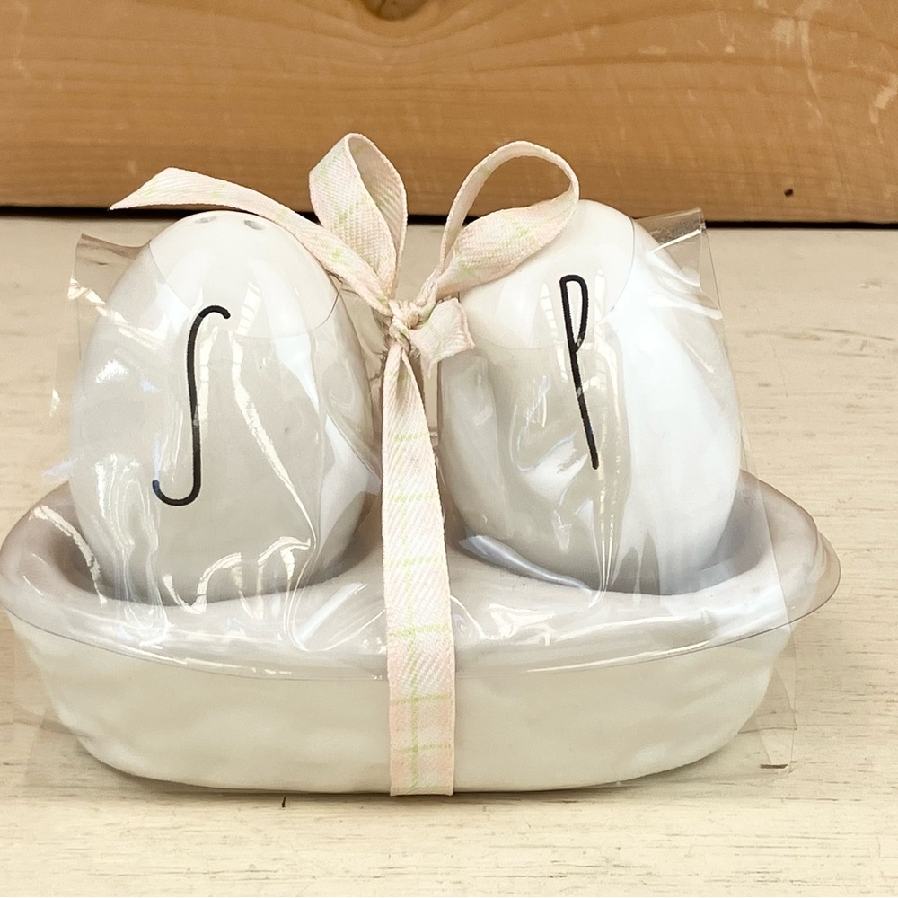 Rae Dunn Easter Eggs White Ceramic Set New Country Minimalist